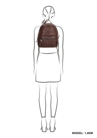 Micmacbags rugzak Artisan Donkerbruin