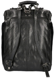Leather Design Rugzak & Schoudertas Zwart