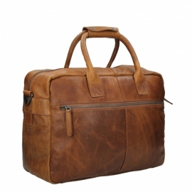 Chesterfield Handtas - Schoudertas  Westernbag William Cognac