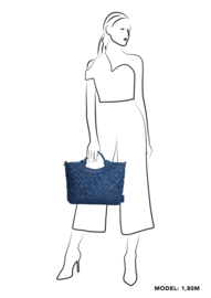 Micmacbags Hand - Schoudertas Artisan Kobalt Blauw