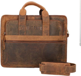 Rat Pack Hand Messenger Schoudertas 15.6'' Bogart Bruin