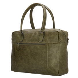 Charm London Laptoptas 15,6" Farringdon Olijfgroen