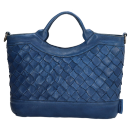 Micmacbags Hand - Schoudertas Artisan Kobalt Blauw