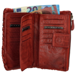 Hide & Stitches Portemonnee Atlas Bordeaux Rood