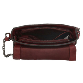 Micmacbags Schoudertasje Mendoza Bordeaux Rood