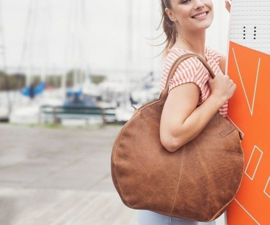 Micmacbags Shopper Côte d' Azur Donker Taupe