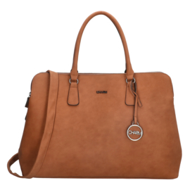 Charm London Laptoptas Bromley 15.6 inch Cognac