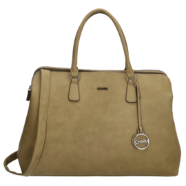 Charm London Laptoptas Bromley 15.6 inch Olijfgroen