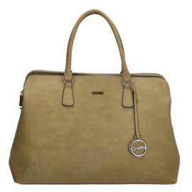 Charm London Laptoptas Bromley 15.6 inch Olijfgroen