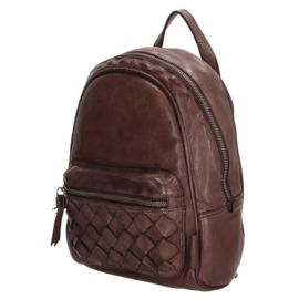 Micmacbags rugzak Artisan Donkerbruin