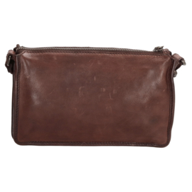 Micmacbags Artisan Schoudertas Donkerbruin