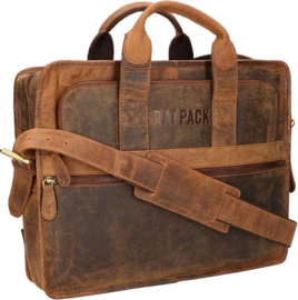 Rat Pack Hand Messenger Schoudertas 15.6'' Bogart Bruin