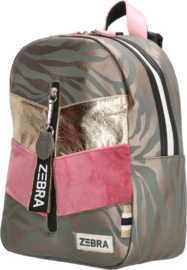 Zebra Trends Rugzak S Girls Roze Velvet