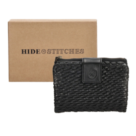 Hide & Stitches Portemonnee Atlas Zwart