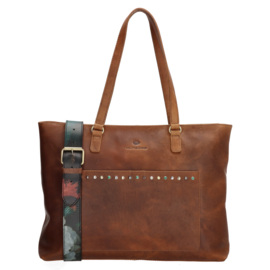 Micmacbags Laptoptas Masterpiece 15.6 inch Cognac