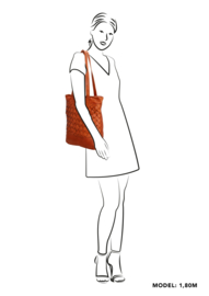 Micmacbags Shopper Artisan Brique
