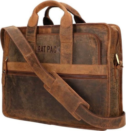 Rat Pack Hand Messenger Schoudertas 15.6'' Bogart Bruin