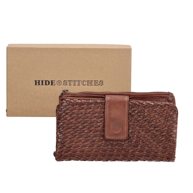 Hide & Stitches Portemonnee / Clutch Atlas Cognac