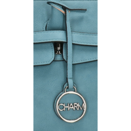 Charm London Laptoptas Bromley 15.6 inch Jeansblauw