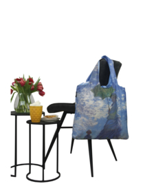 Ecoshopper Draagtas "Vrouw met parasol" Claude Monet