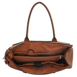 Charm London Laptoptas Bromley 15.6 inch Cognac