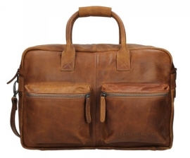 Chesterfield Handtas - Schoudertas  Westernbag William Cognac