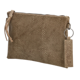 Beagles Clutch / Schoudertasje Camarinas Donker Taupe