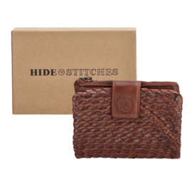 Hide & Stitches Portemonnee Atlas Cognac