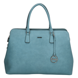 Charm London Laptoptas Bromley 15.6 inch Jeansblauw