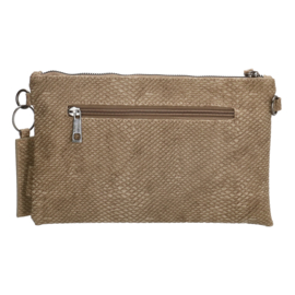 Beagles Clutch / Schoudertasje Camarinas Donker Taupe