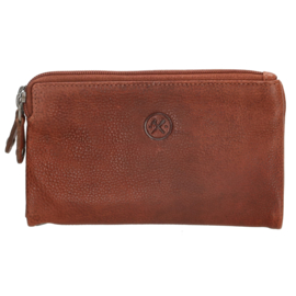 Hide & Stitches Portemonnee / Clutch Paint Rock Cognac