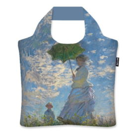 Ecoshopper Draagtas "Vrouw met parasol" Claude Monet