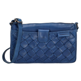 Micmacbags Artisan Schoudertas Kobalt Blauw