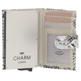 Charm Safety Wallet / Pasjeshouder Leer Grijs