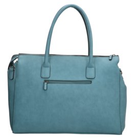 Charm London Laptoptas Bromley 15.6 inch Jeansblauw