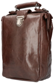 Leather Design Leren Rugzak & Schoudertas Bruin