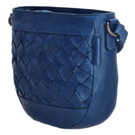 Micmacbags Schoudertas Artisan Kobalt Blauw