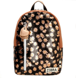 Zebra Trends Rugzak M Golden Flowers Zwart