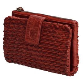 Hide & Stitches Portemonnee Atlas Bordeaux Rood