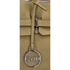 Charm London Laptoptas Bromley 15.6 inch Olijfgroen