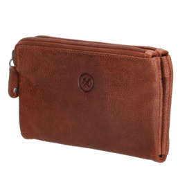 Hide & Stitches Portemonnee / Clutch Paint Rock Cognac