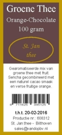 Groene thee orange-chocolate 100 gram