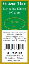 Groene thee Darjeeling Dhajea 100 gram