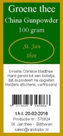 Groene China gunpowder 100 gram