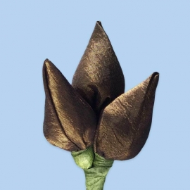 Tulp corsage brons