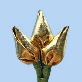 Tulp corsage goud