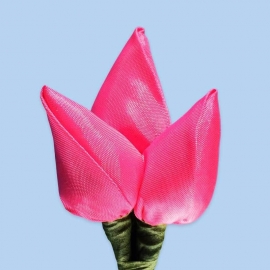 Tulp corsage fuchsia