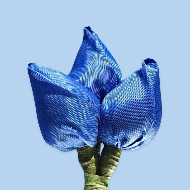 Tulp corsage blauw