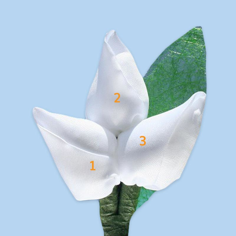 Tulp corsage met sizoflor blad groen - maatwerk