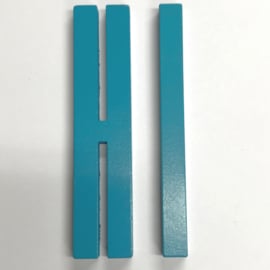 Design Letters Turquoise houten letter 12 cm voor binnen